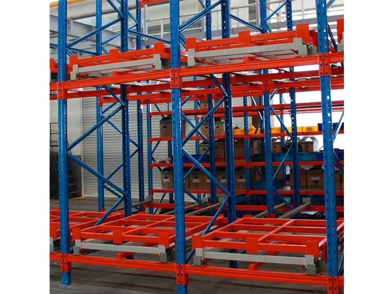 Pallet flow versus push-back pallet rack