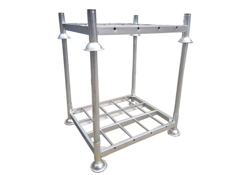 Heavy Duty Welded Galvanized Steel Stacking Rack For Roll Fabric Storage Featured Image