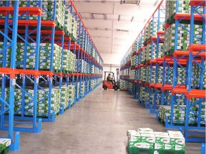 Customized drive in pallet racking for cold warehouse storage