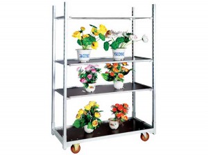 Four Layer Hot Dip Galvanized Dutch Flower Cart