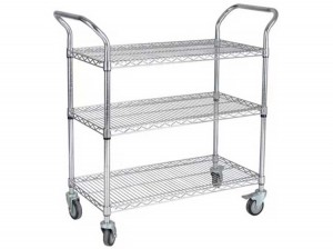 N-shaped handrail wire storage rack shelf