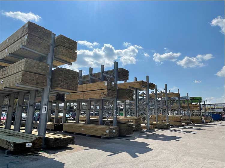 Outdoor double-sided heavy-duty cantilever racking Featured Image