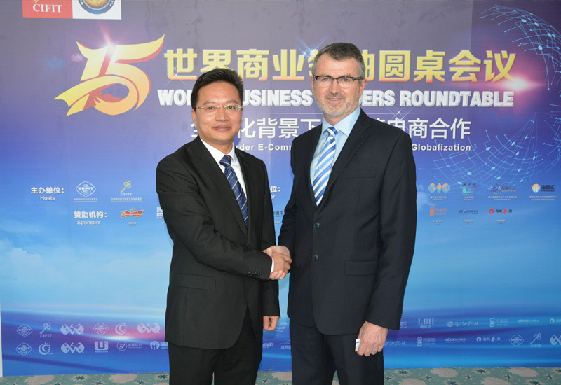 Victor Wong with Scott Ferguson (Chief Executive Officer, Word Trade Centers Association (WTCA))