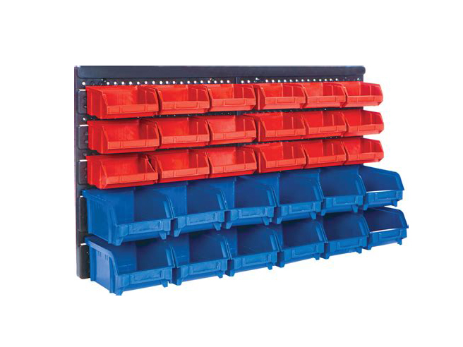 Stackable plastic parts box