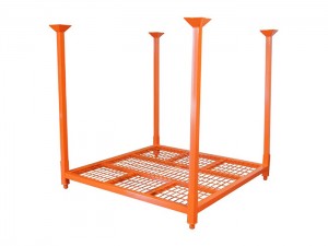 Tire Stacking Rack with Wire Mesh Decking