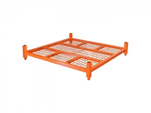 Tire Stacking Rack with Wire Mesh Decking