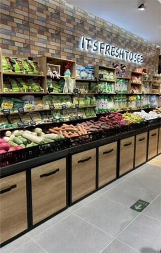 Grocery Produce Display Racks for Retail