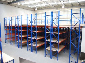 Heavy duty rack supported mezzanine floors