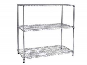 N-shaped handrail wire storage rack shelf