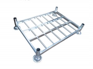 Heavy Duty Welded Galvanized Steel Stacking Rack For Roll Fabric Storage