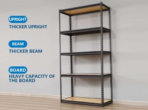 5 tier diy slotted angle shelving