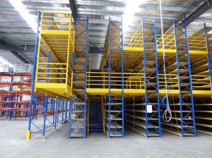 Heavy duty rack supported mezzanine floors