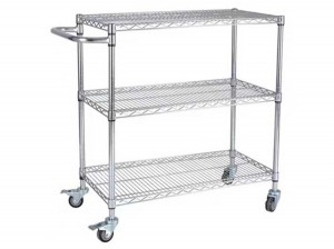 N-shaped handrail wire storage rack shelf