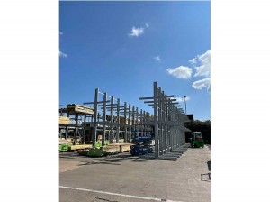 Outdoor double-sided heavy-duty cantilever racking