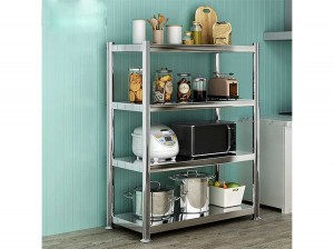 Thickened stainless steel shelf for kitchen
