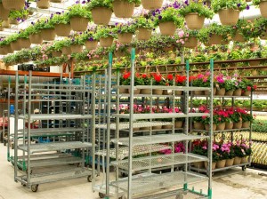 2022 US Hot Sale Display Flower Racks Danish Trolleys