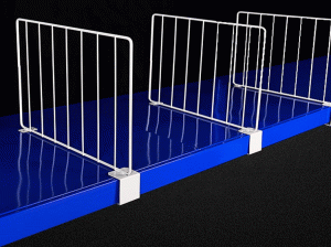 Hanging pallet rack dividers for sale