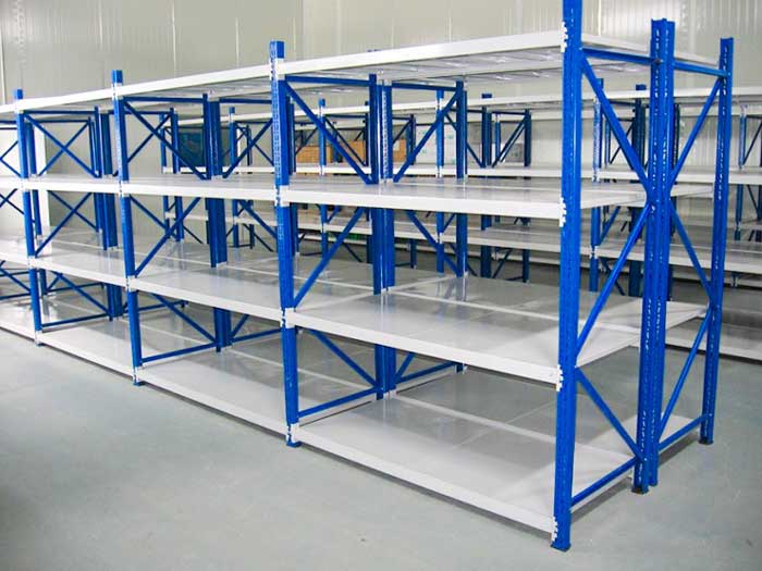 Use of storage shelves in office buildings