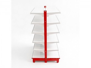 Double-Sided Wire Grid Gondola Shelving