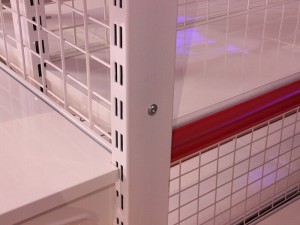 Double-Sided Wire Grid Gondola Shelving