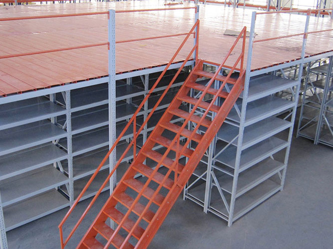 Heavy duty mezzanine warehouse with 3 times storage space