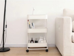 Rolling Display Storage Cart Steel Trolley