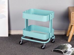 Rolling Display Storage Cart Steel Trolley