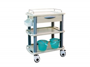 Hospital ABS Medical Treatment Trolley Cart
