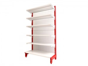 Single Sided Wire Back Gondola Shelving