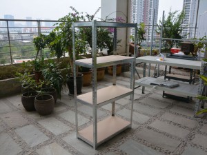 Adjustable Light Duty Metal Bolt Free Shelving