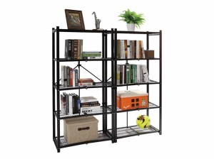 Movable Folding Shelf Storage Rack with Wheel