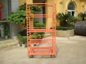 Display Danish Flower Trolley Cart for Greenhouse