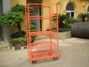 Display Danish Flower Trolley Cart for Greenhouse