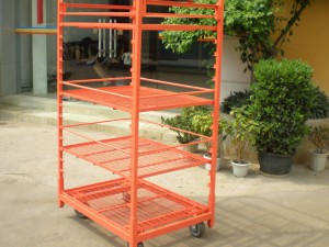 Display Danish Flower Trolley Cart for Greenhouse