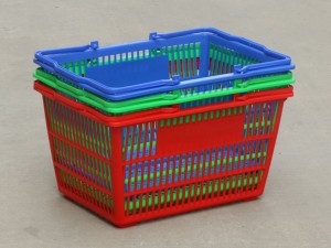 Durable Plastic Shopping Basket