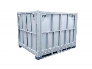 Galvanized Steel Foldable Stackable Bulk Cages