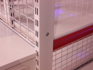 Display Metal Supermarket Gondola Shelving