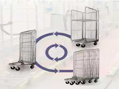 Owns roll security container for simple and efficient warehouse storage