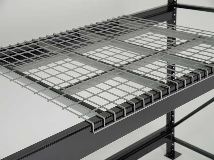Silver Gray Enamel Coating Pallet Rack Decking
