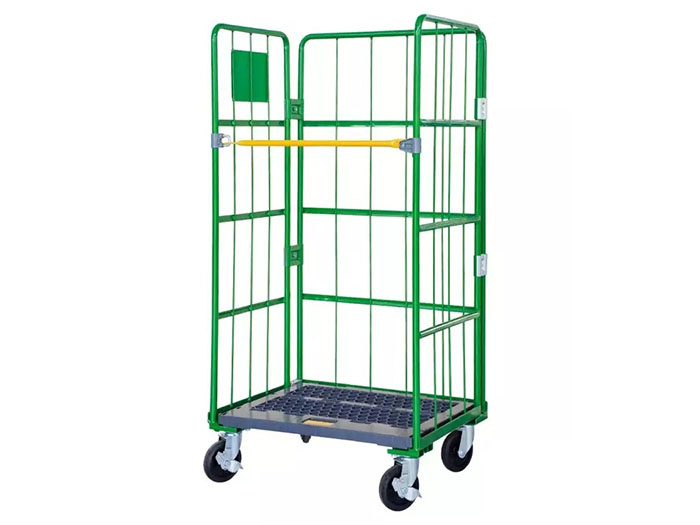 New Plastic Base Plate Logistics Folding Rolling Security Container Cage