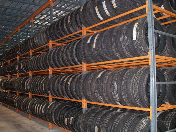 Heavy-Duty Tire Storage Racks for Warehouses
