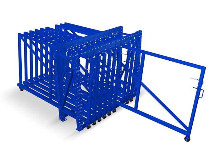 Vertical Roll out Sheet Metal Rack