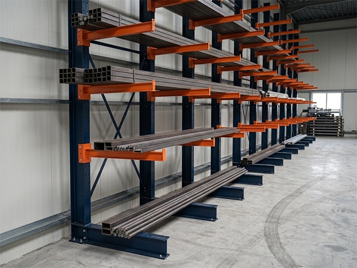 Single Sided Cantilever Racking System